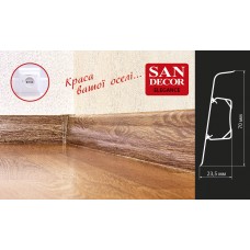 ПЛІНТУС ПЛАСТИКОВИЙ ДЛЯ ПІДЛОГИ SAN DECOR ELEGANCE 
