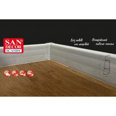 ПЛІНТУС ПЛАСТИКОВИЙ ДЛЯ ПІДЛОГИ SAN DECOR SCANDY
